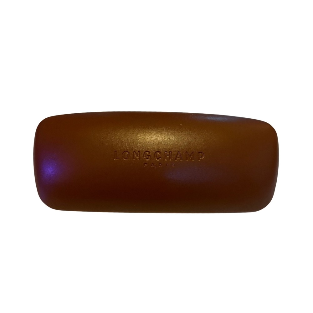 Longchamp Brown Leather Hard‎ Sunglasses Glasses Case